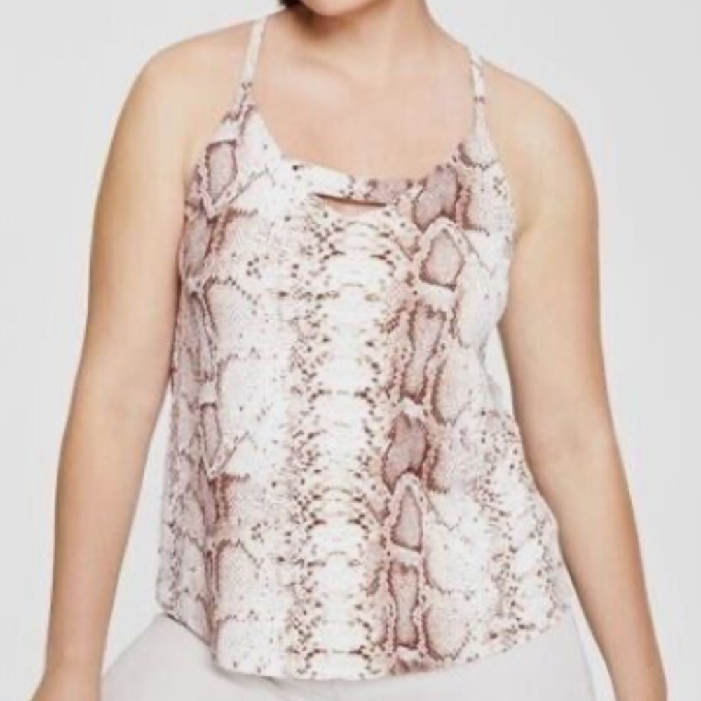 BAR III Snake/Python Print Tank Top